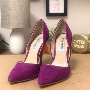 Fuschia/purple high heels